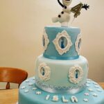 Olaf Frozen 2 Tier Birthday Cake